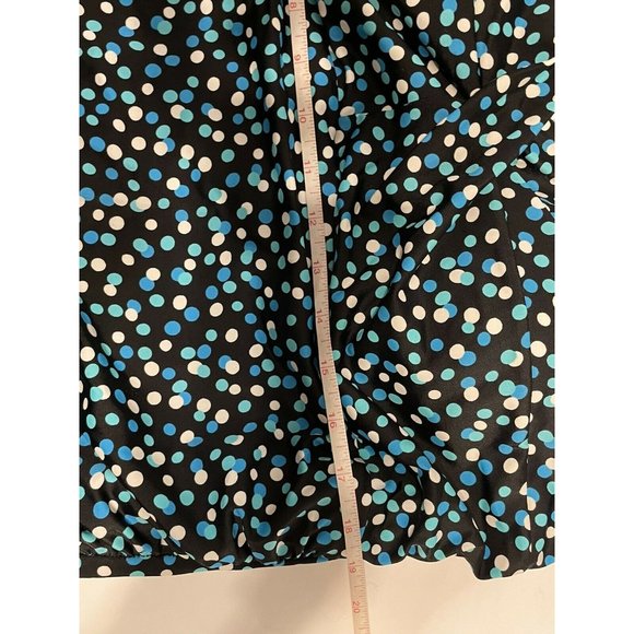 Blue polkadot halter top swimsuit one piece lined padded Halter Women’s 3x Retro - Picture 5 of 10